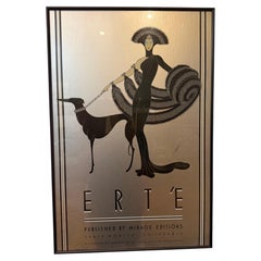 Erté “Erté” Art Deco Poster, Published by Mirage Editions, 1980 Framed