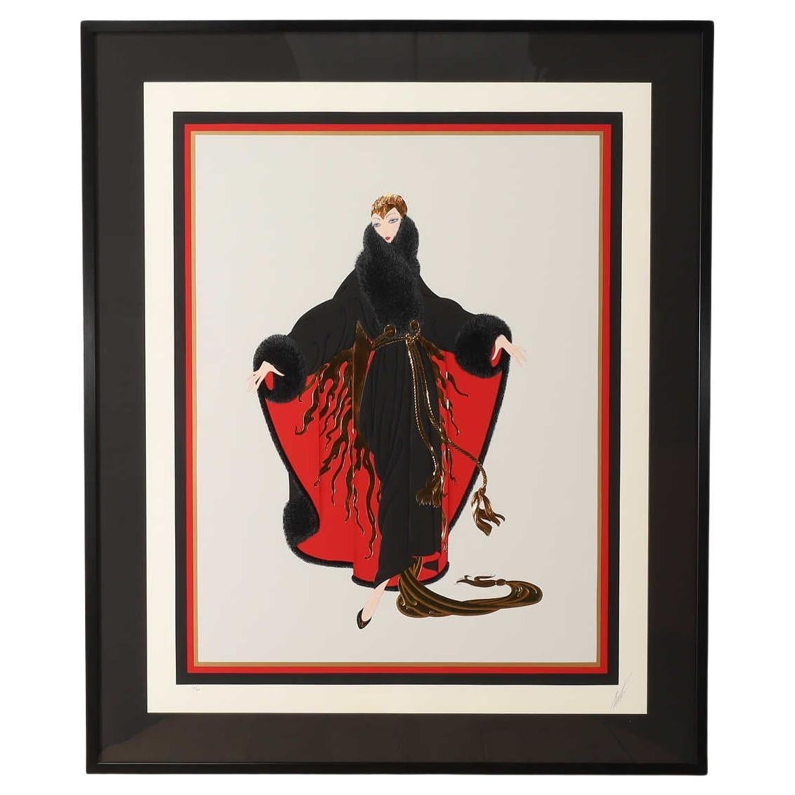 Erte Faubourg St. Honore Serigrafia anni '80