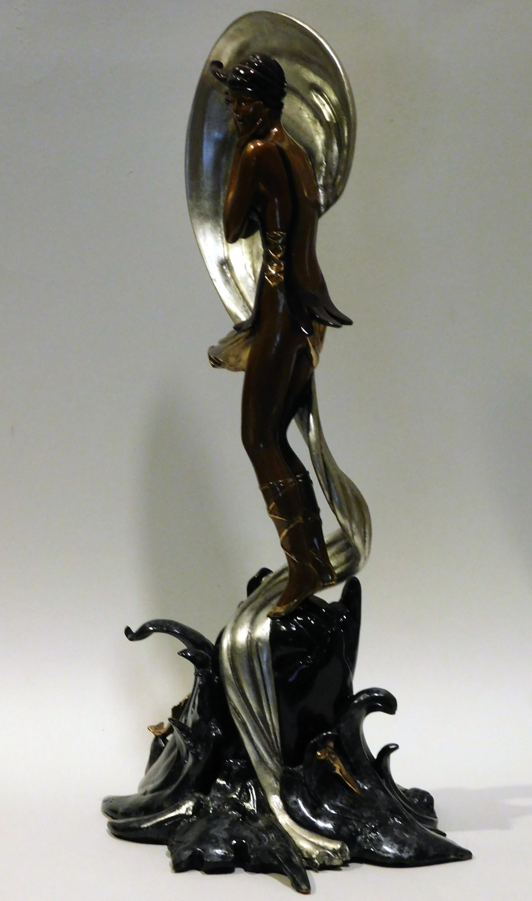 Erte Figurative Bronze Sculpture, 1988 - 