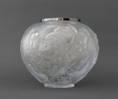 Erte "Flower Among the Flowers" Crystal Bowl