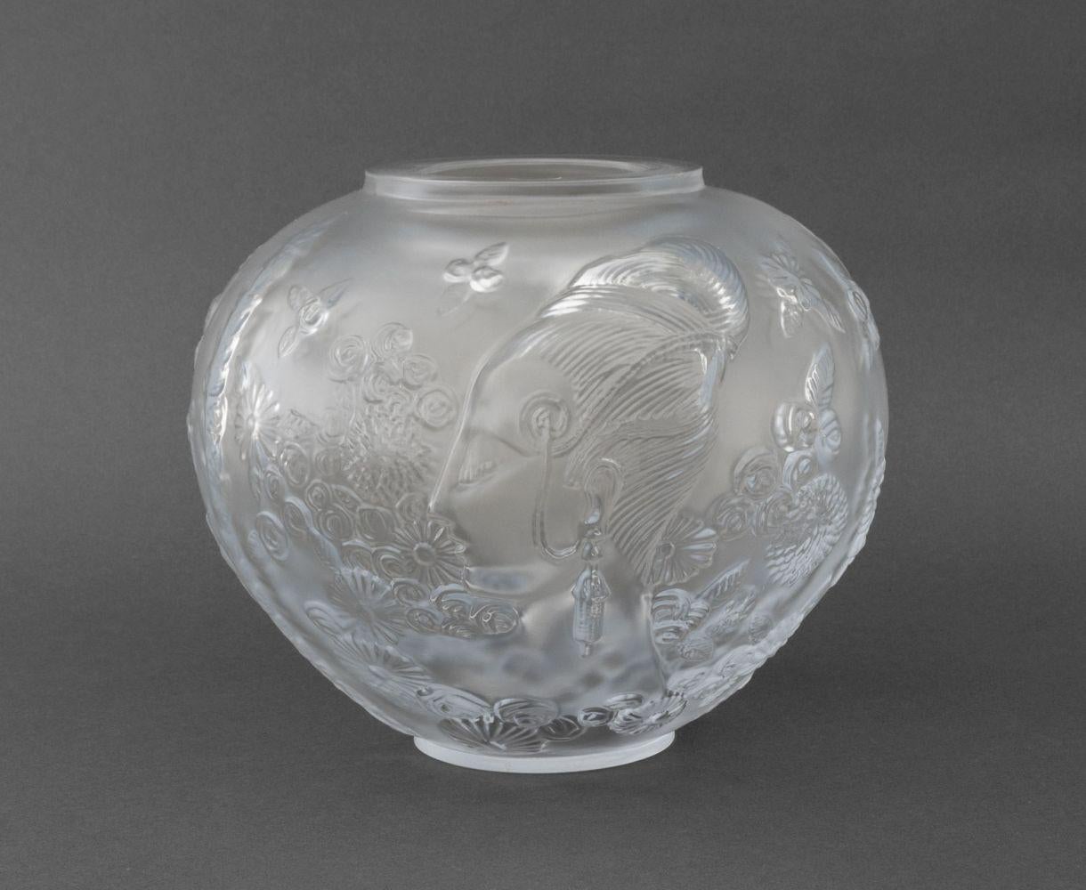 Satinato Ciotola di cristallo Erte 