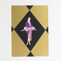 Erté 'French' Manhattan Mary III, Signed and Numbered Serigraph, 1979