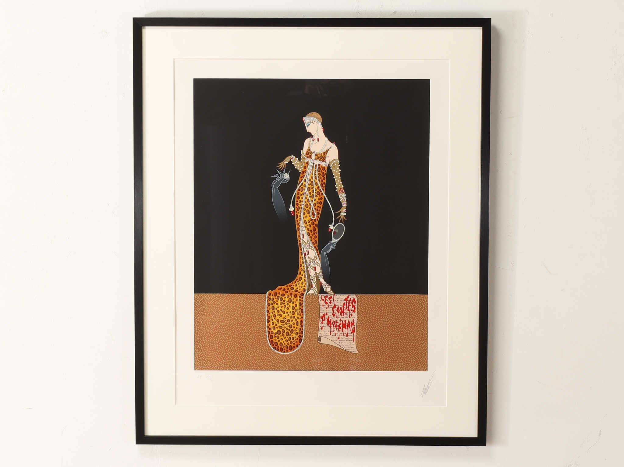 Erte Giulietta Serigraphie 1990er Jahre (Moderne der Mitte des Jahrhunderts) im Angebot