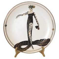 Erté "La Merveilleuse" Piatto da collezione in porcellana Sevenarts Romain de Tirtoff