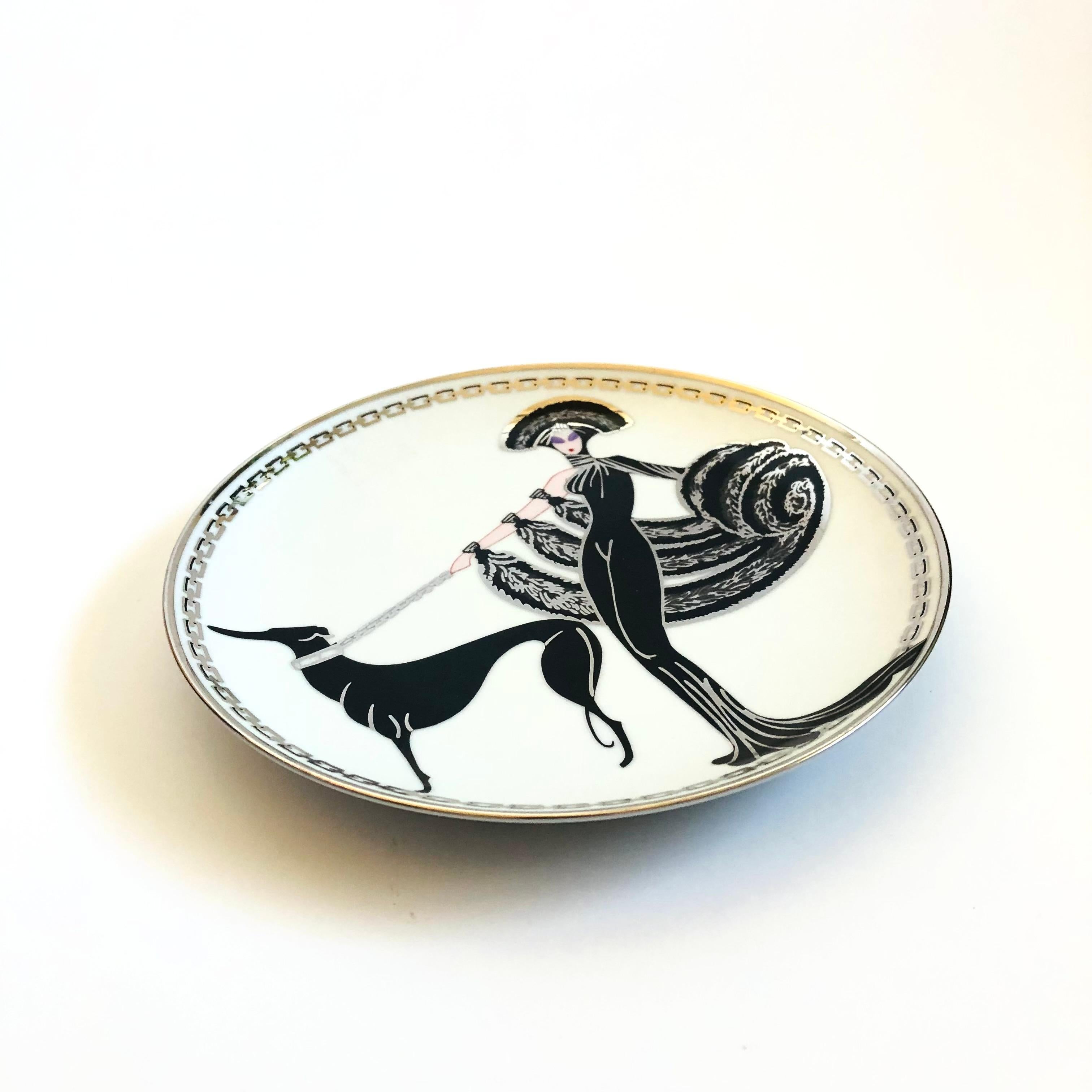 A vintage limited edition porcelain plate featuring the 