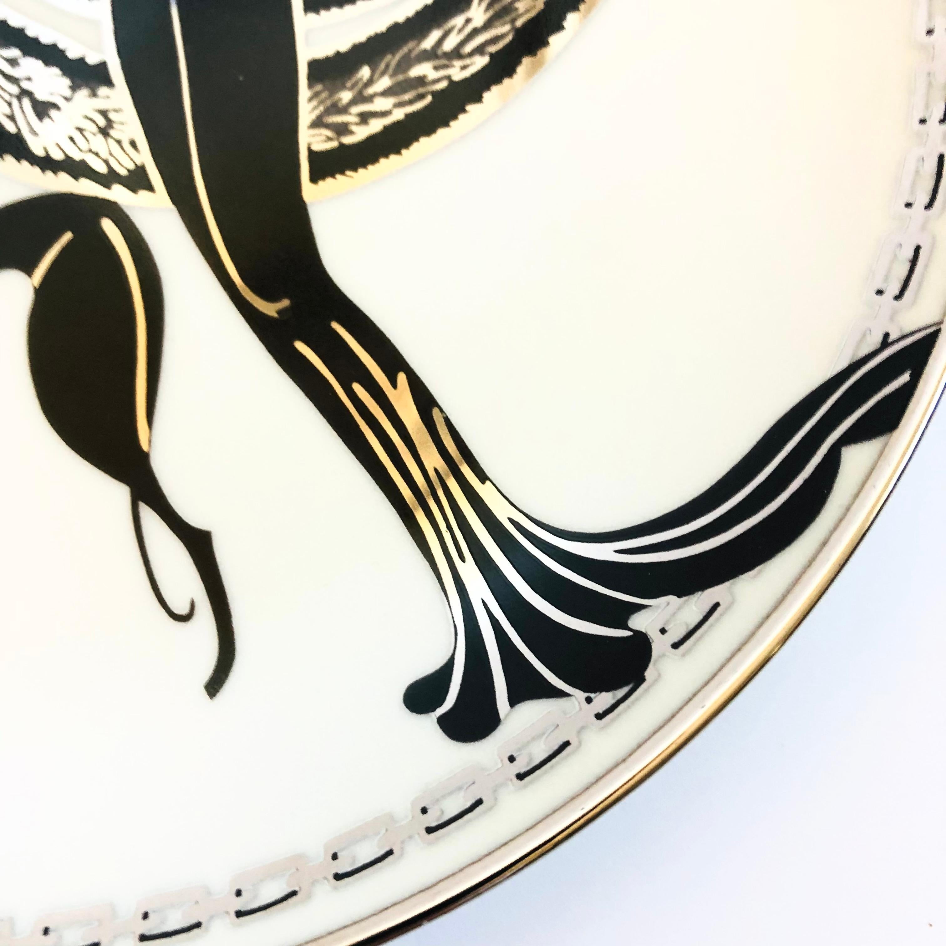 Erte Limited Edition Porcelain Plate - Symphony in Black 1