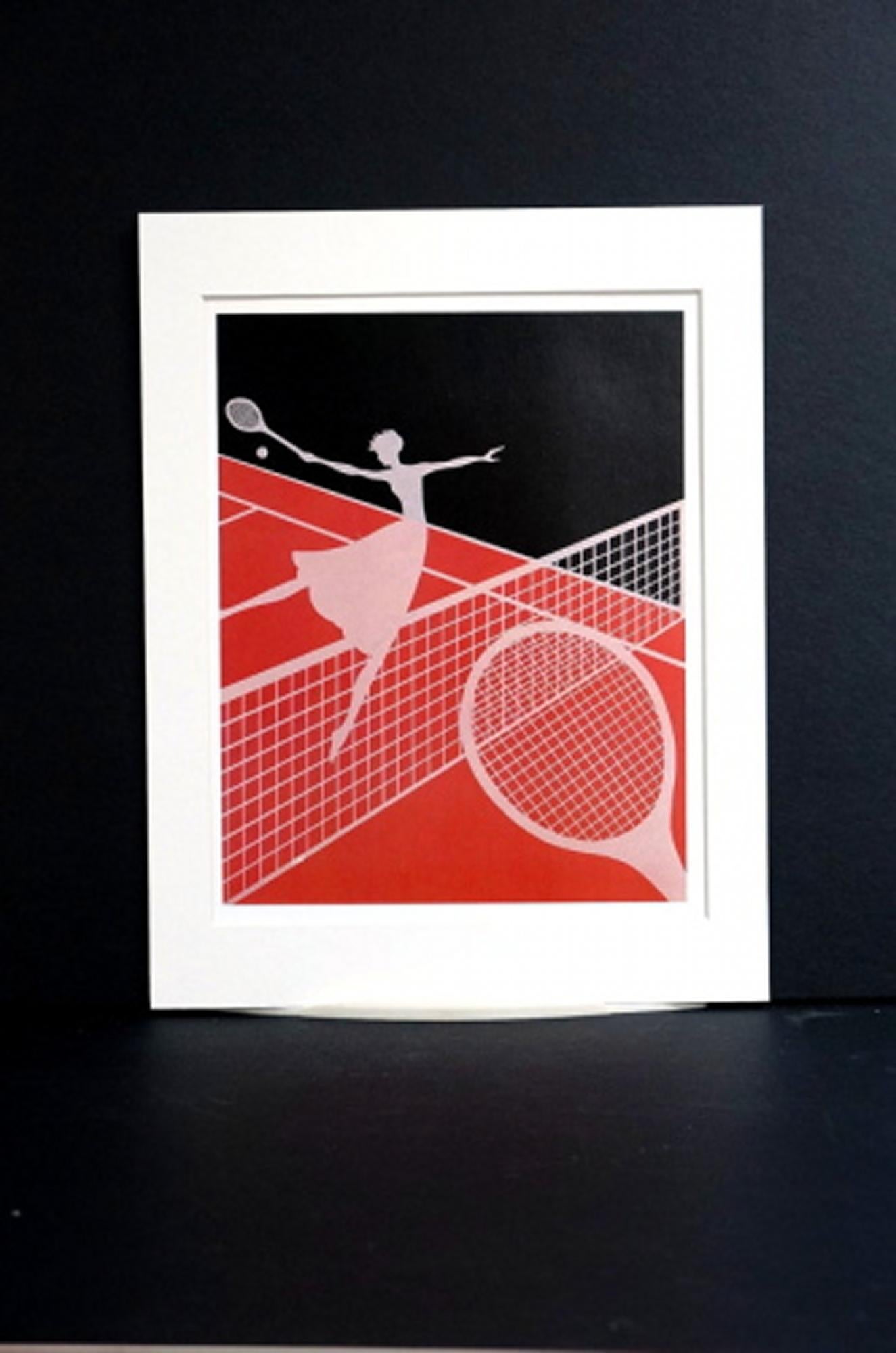 American Erte - Limited Edition Signed Screen Print After the Love and Tennis  For Sale