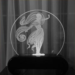 Erté Luminaire  "Flames of love"