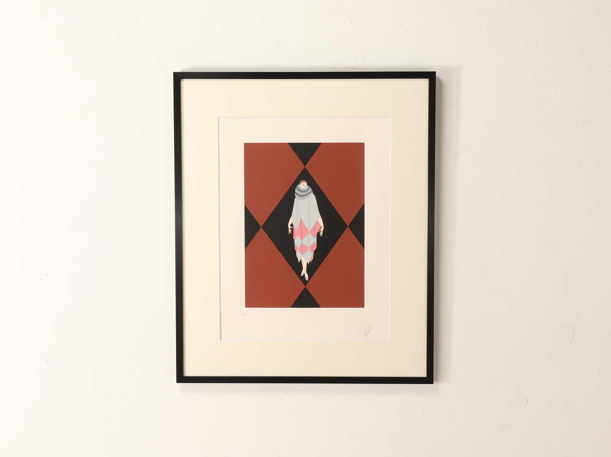 A piece believed to be a fashion illustration. a stage costume designer, is said to have had a major influence on the fashion industry.

