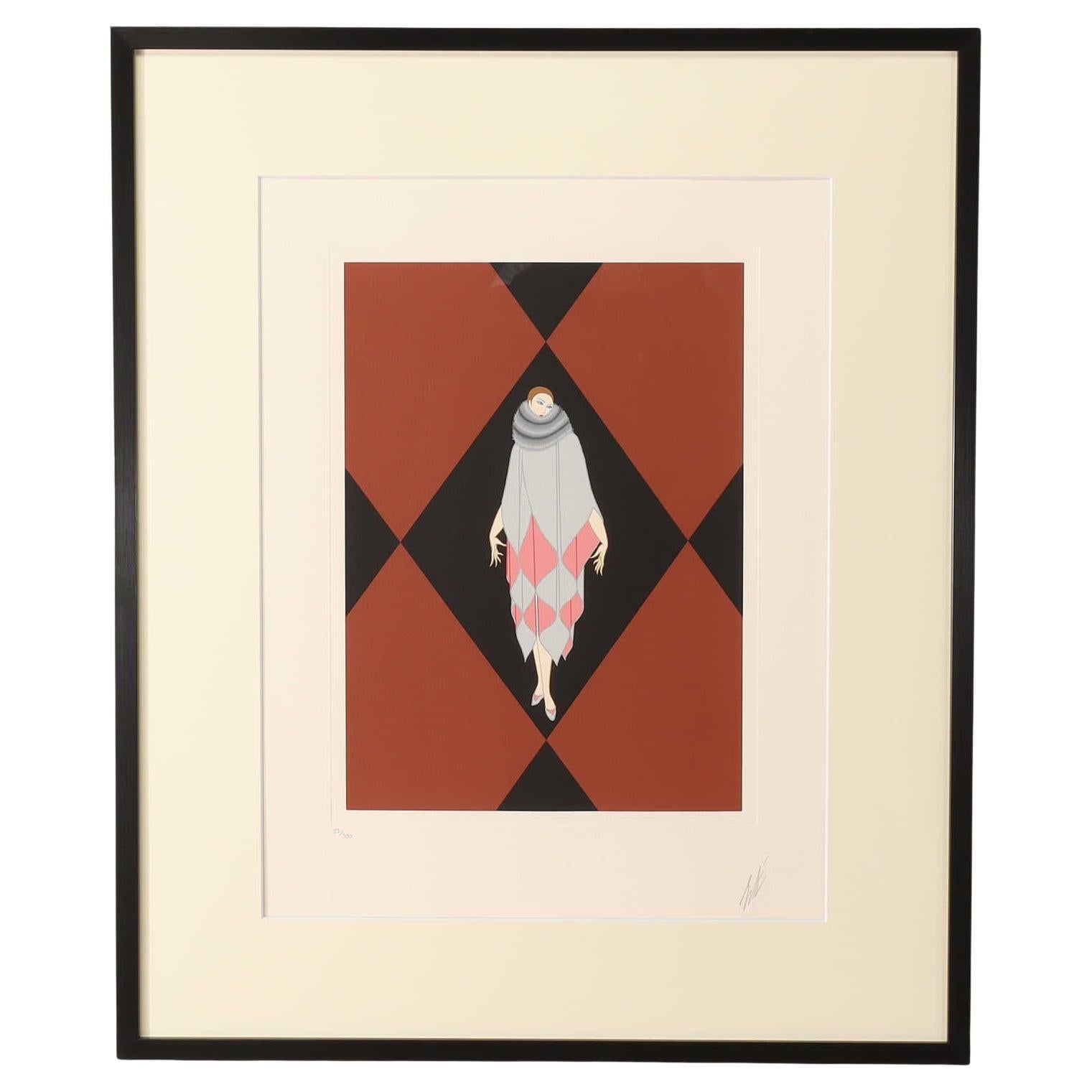 Erte Manhattan Mary Ⅳ Serigraph 1980's