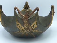 Erté "Ocean Bowl" Bronze Sculpture, #1, 1960's