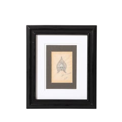 Art Deco Original Costume Design Crystal Headdress Gouache Painting signed Erté