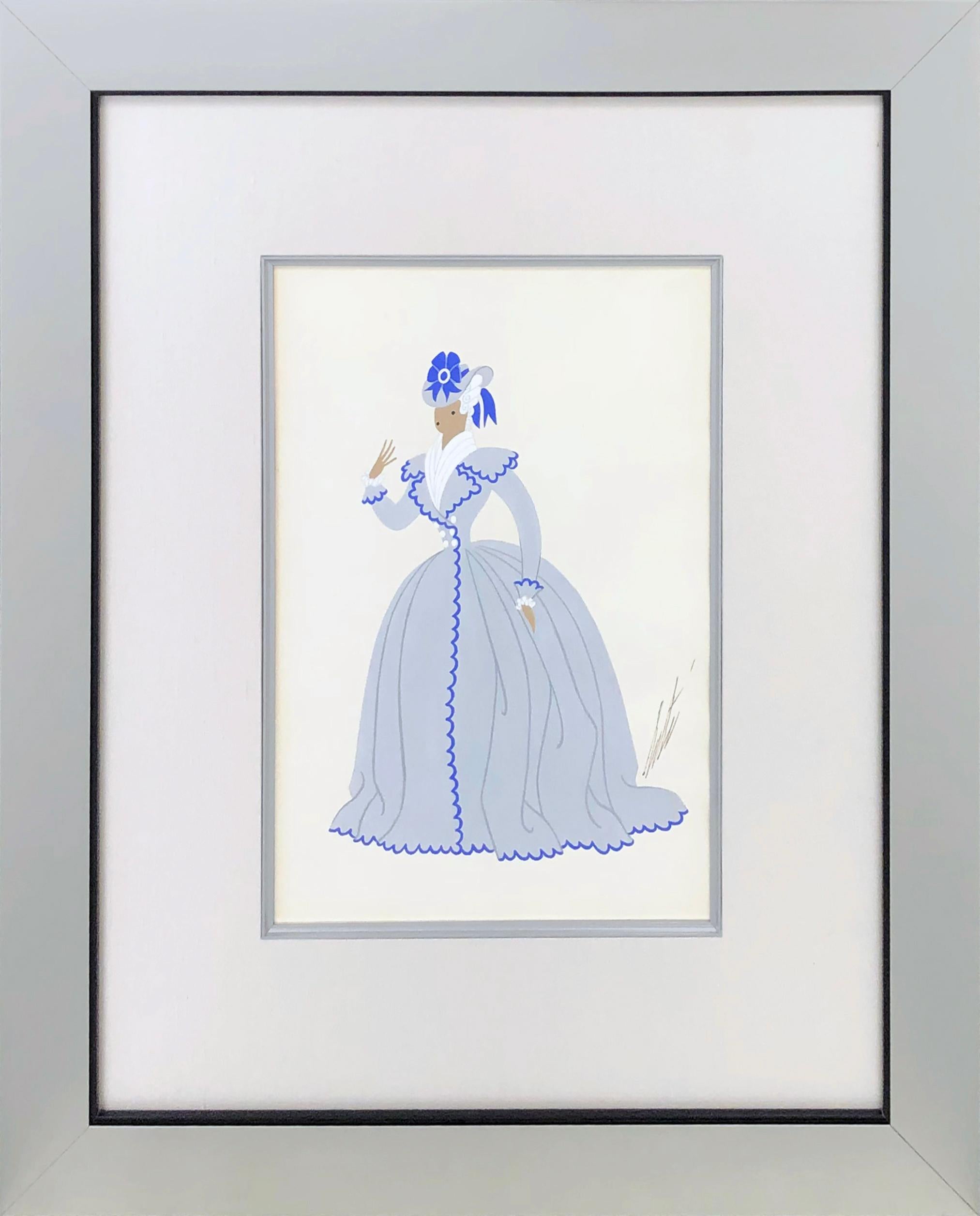 Cosi Fan Tutte Fleurdelise ( Original Gouache auf Papier)