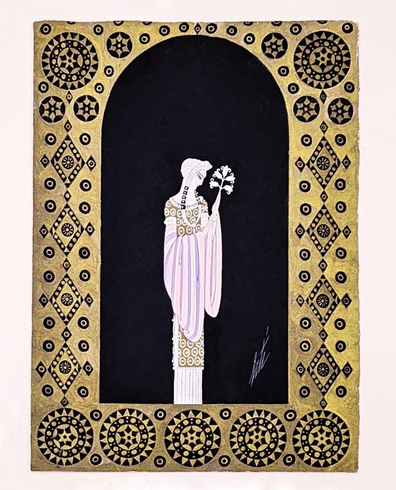 LA PRINCESSE LOINTAINE: LES FEMMES DE MILISSINDE - Painting by Erté