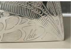 Bandeja de servir Erte Peacock Silver Plate