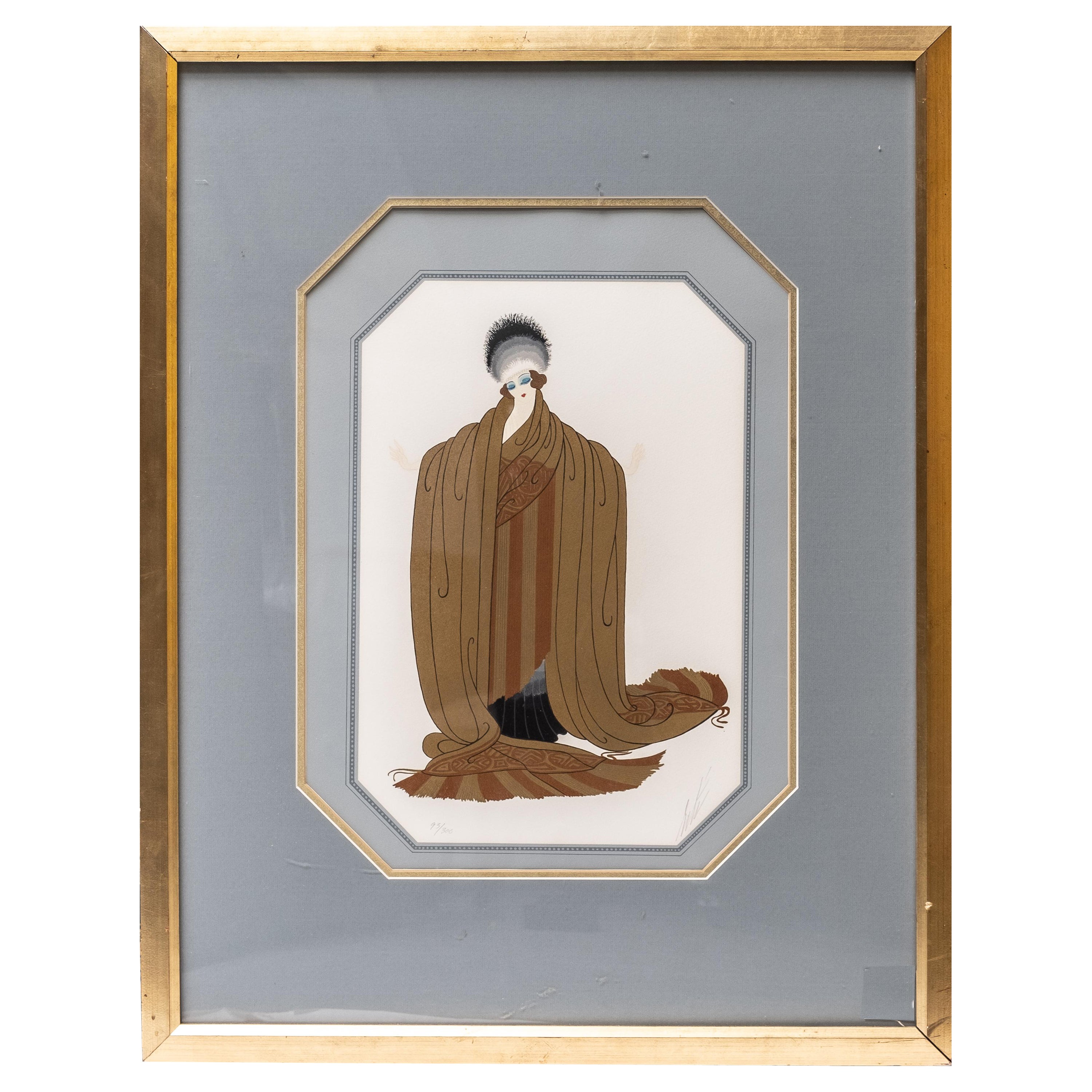 Erte Pencil Signed Serigraph