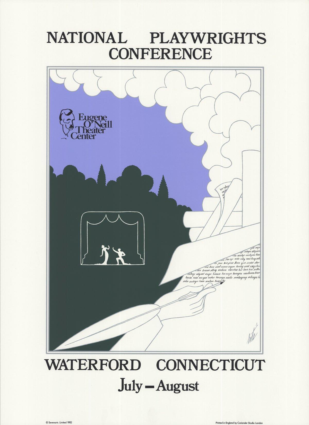1982 d'après Erte « National Playwrights Conference » - Print de Erté