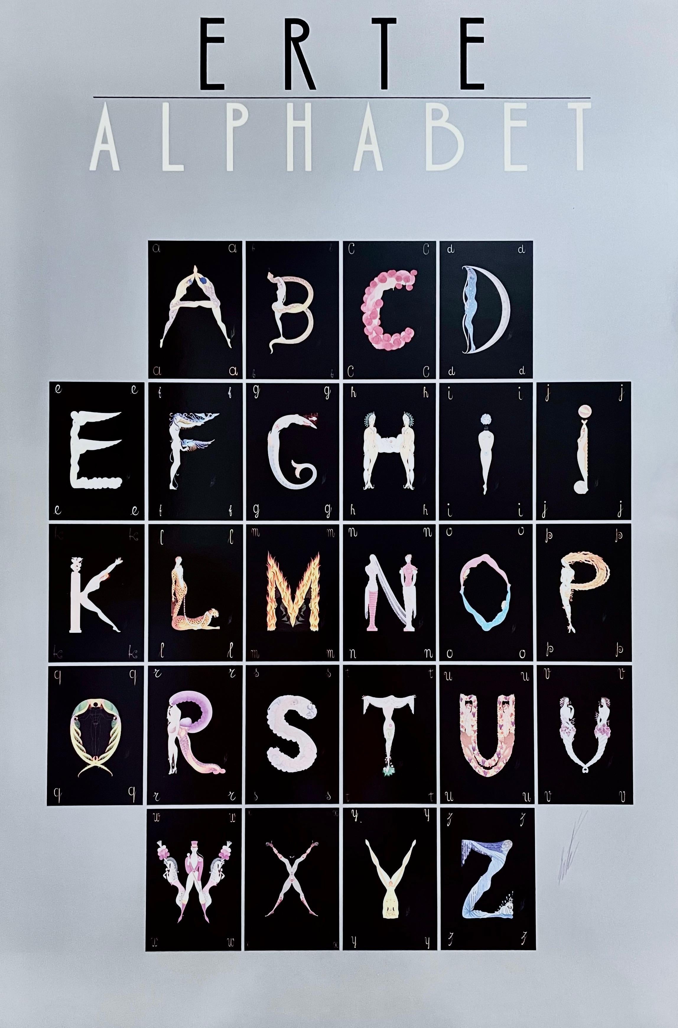 erte alphabet poster