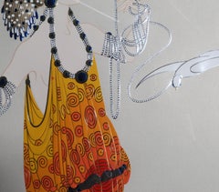 Aphrodite, Framed Art Deco Foil and Screenprint by Erte