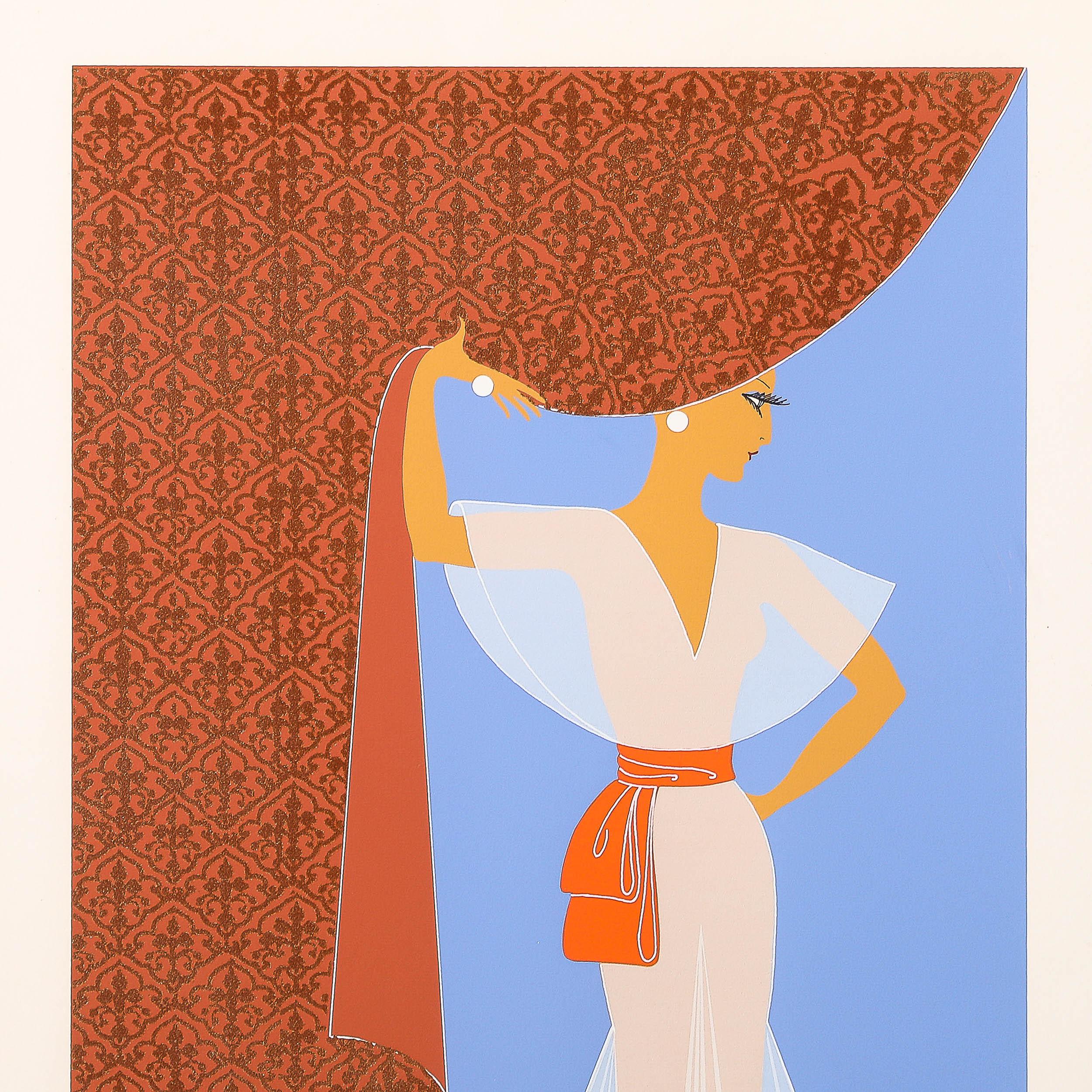 Art Deco Serigraph entitled 