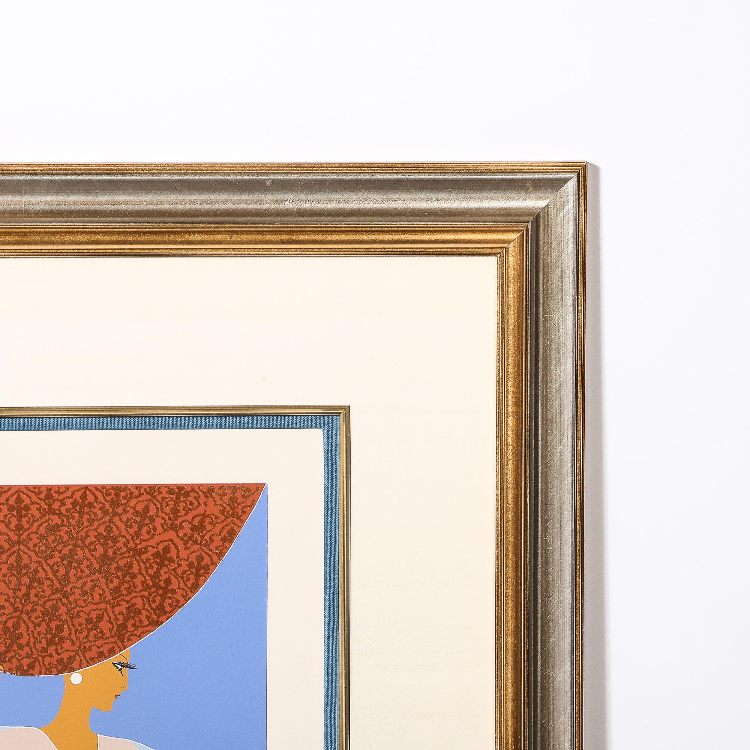 Art Deco Serigraph entitled 