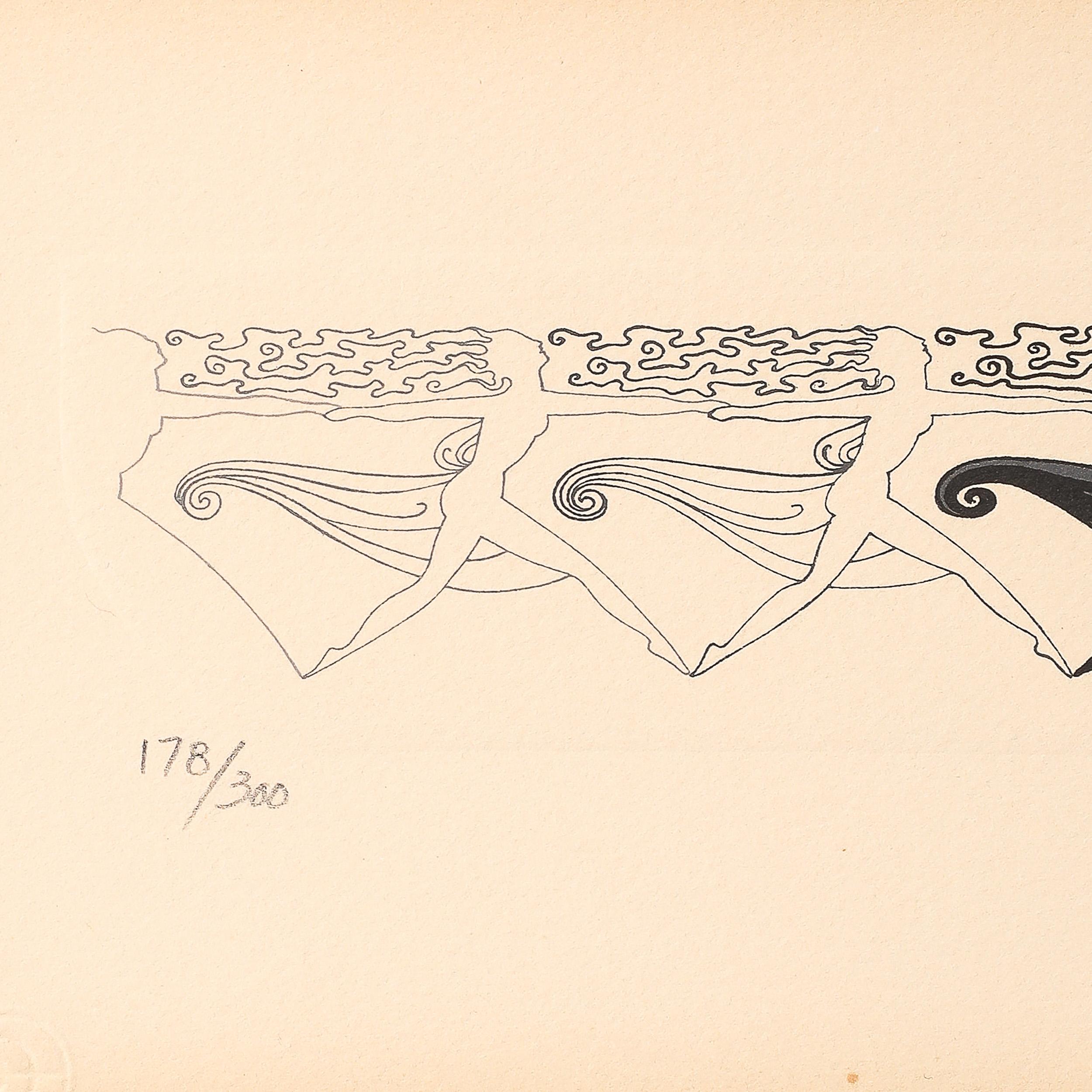 Art Deco Serigraph entitled Dancers by Erté For Sale 3