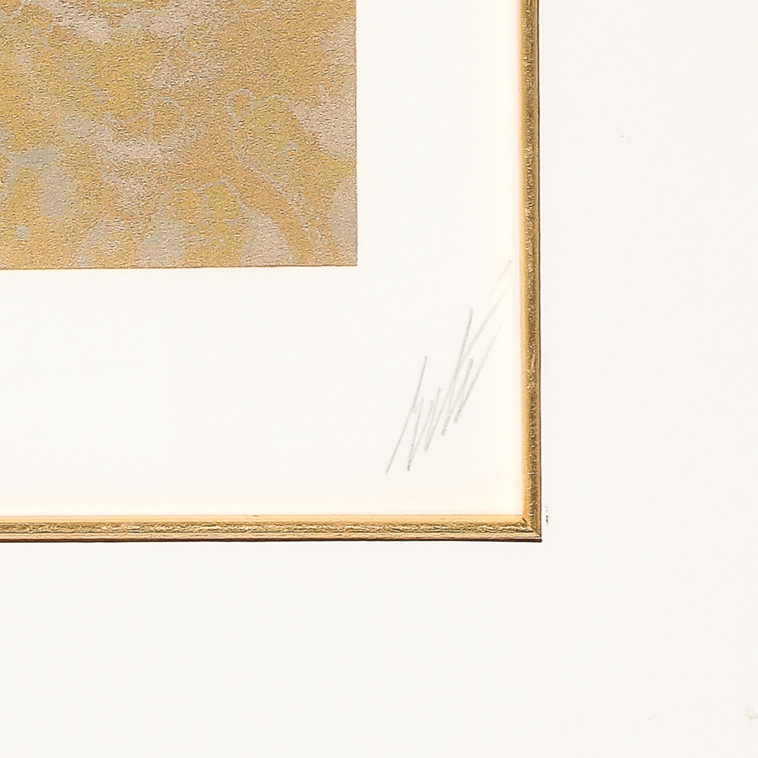 Sérigraphie Art Déco intitulée 