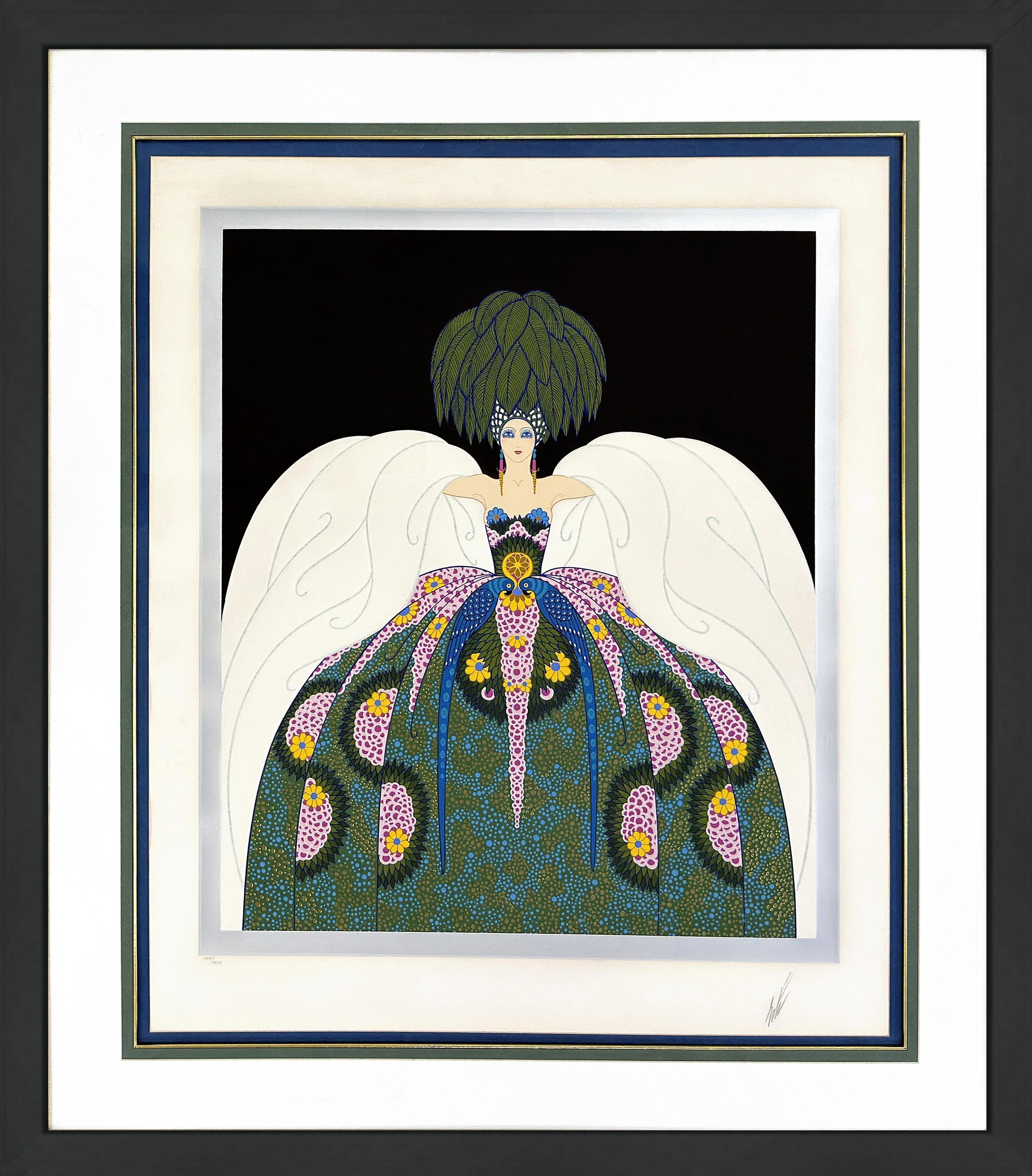 Erté Portrait Print – Copacabana (große handsignierte Serigrafie mit Folienprägung)