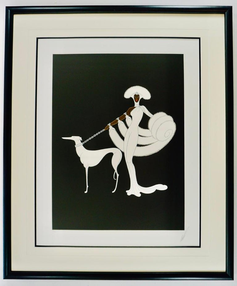 Erté - Ebony and White For Sale at 1stDibs | valentine monnier nue