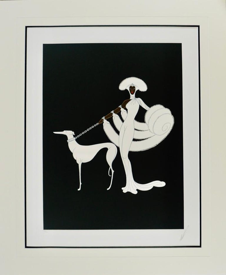 Erte 【Ebony and White】vintageitem 1980年代 Erté - Ebony and White For Sale at 1stDibs | valentine monnier nue