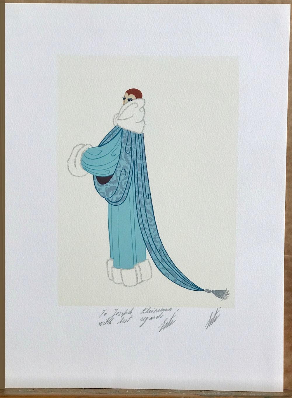 Litografia firmata ELEGANCE, illustrazione di moda degli anni '20, ritratto Art Deco in vendita 3