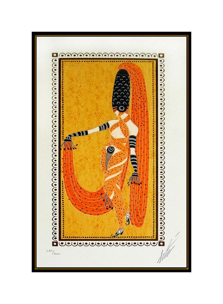 Erte Authentic Hand Signed and Numbered Color Serigraph 