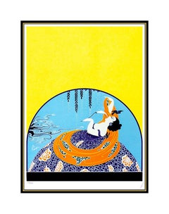 ERTE Color Serigraph Original Set Design Hand Signed Deco Artwork Romain Tirtoff