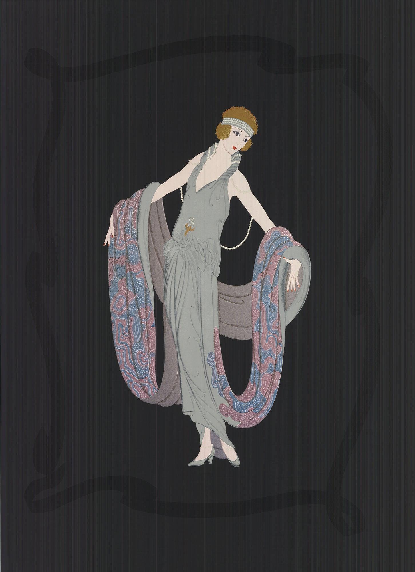 ERTE 'Gala' 1995- Vintage - Art Deco Print by Erté
