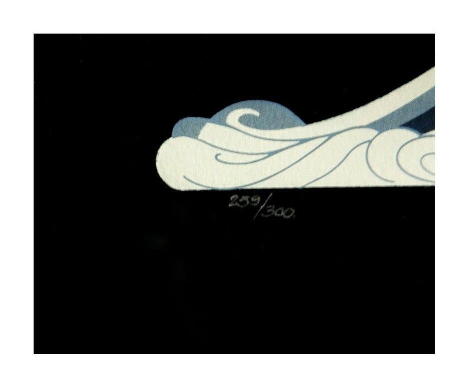 Erte Highly Embossed Serigraph 