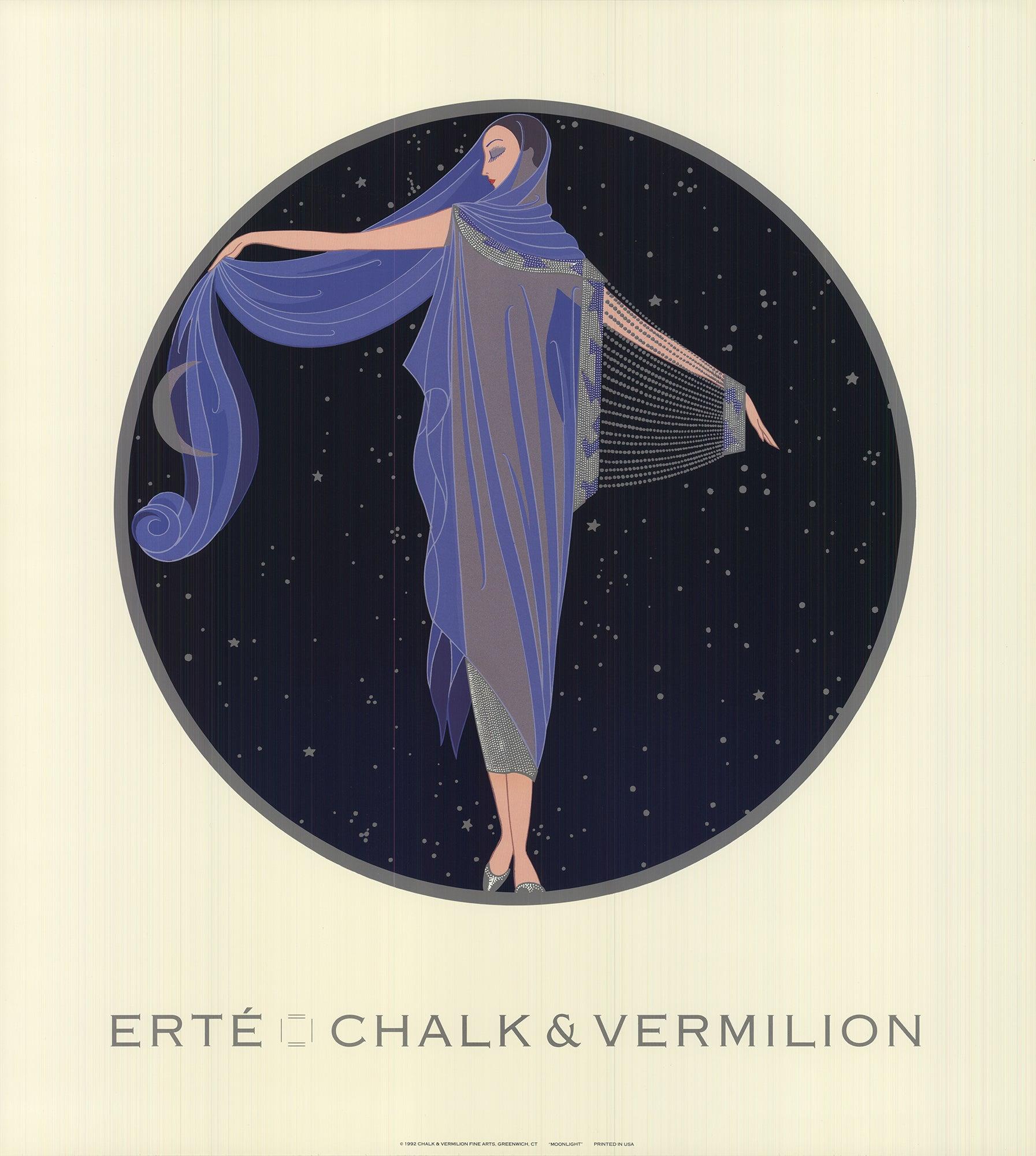 ERTE 'Luz de luna - Print de Erté