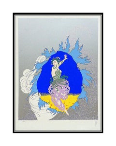 ERTE Serigraph Original SIGNED Art Deco Coming of Spring Rare Set Costume Design