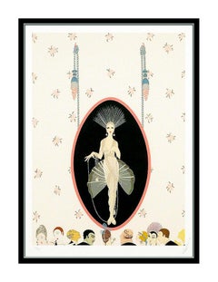 ERTE The Portrait Color Serigraph Set Design Art Deco Signed Romain Tirtoff SBO