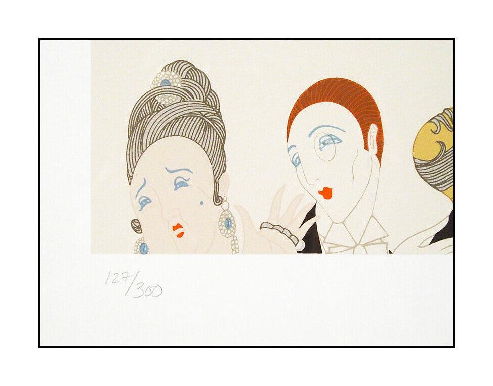 ERTE The Portrait Color Serigraph Set Design Art Deco Signed Romain Tirtoff SBO - White Figurative Print by Erté