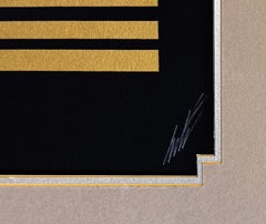 Evening Night (große handsignierte Serigrafie mit Folienprägung)