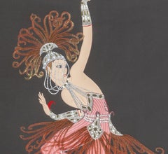 Firebird, Art Deco Screenprint by Erte