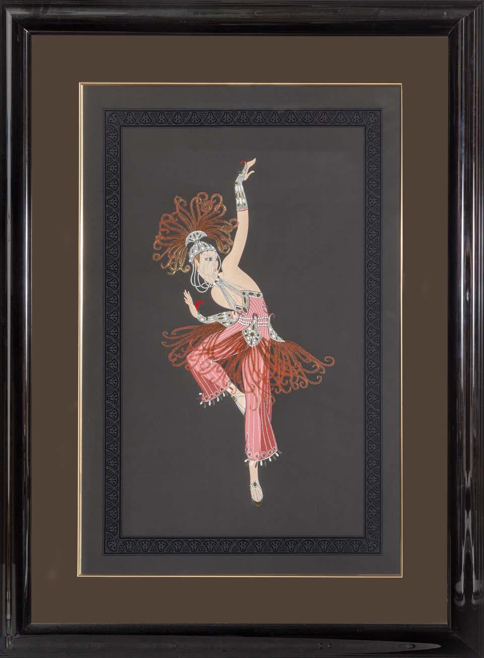 Firebird, Art Deco Screenprint by Erte