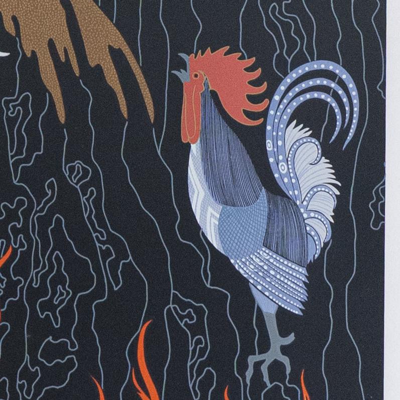 French Rooster, Erté, Original Lithograph (Signed) For Sale 2