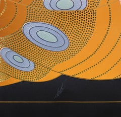 Hindu Princess (large hand signed foil stamped embossed serigraph)