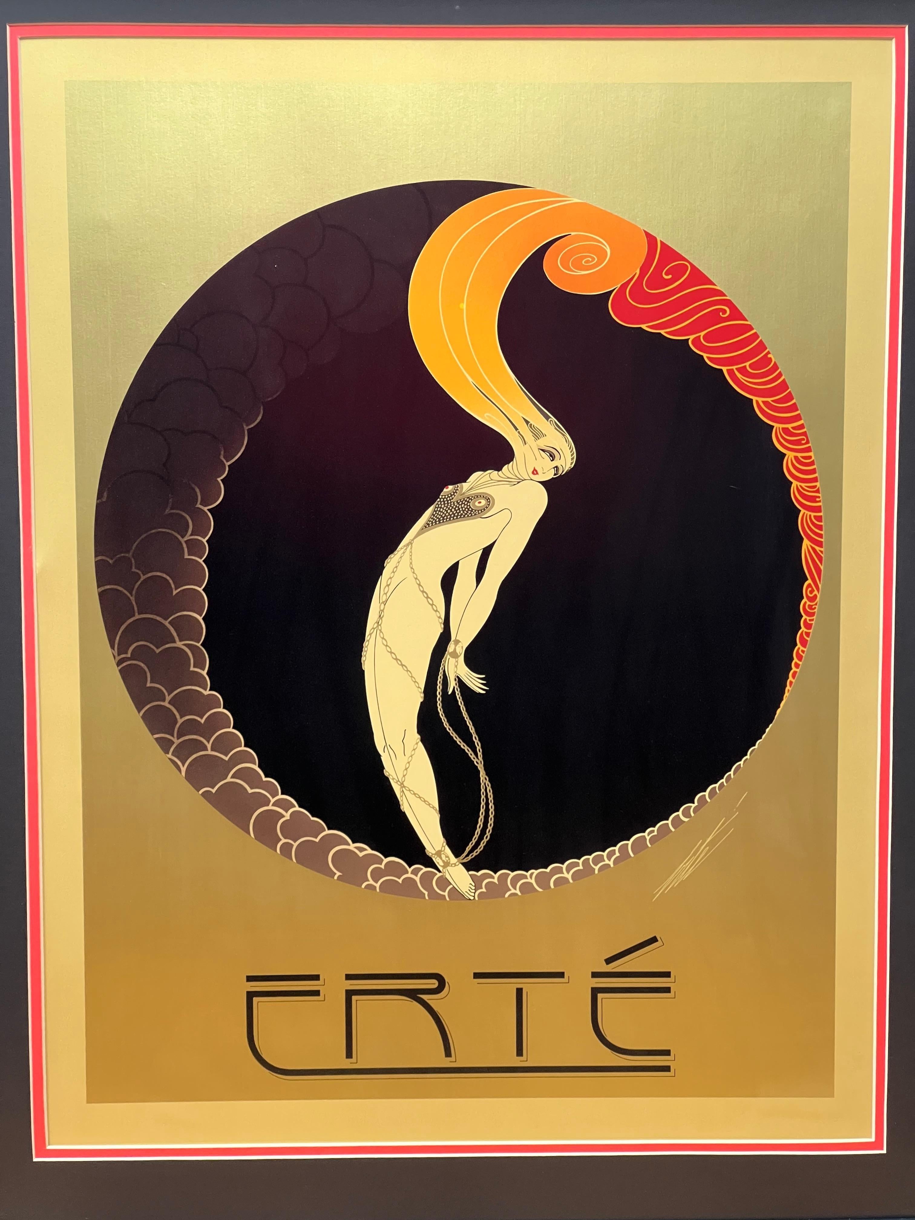 Lithographie Art Déco « L'Amour » d'Erte - Print de Erté