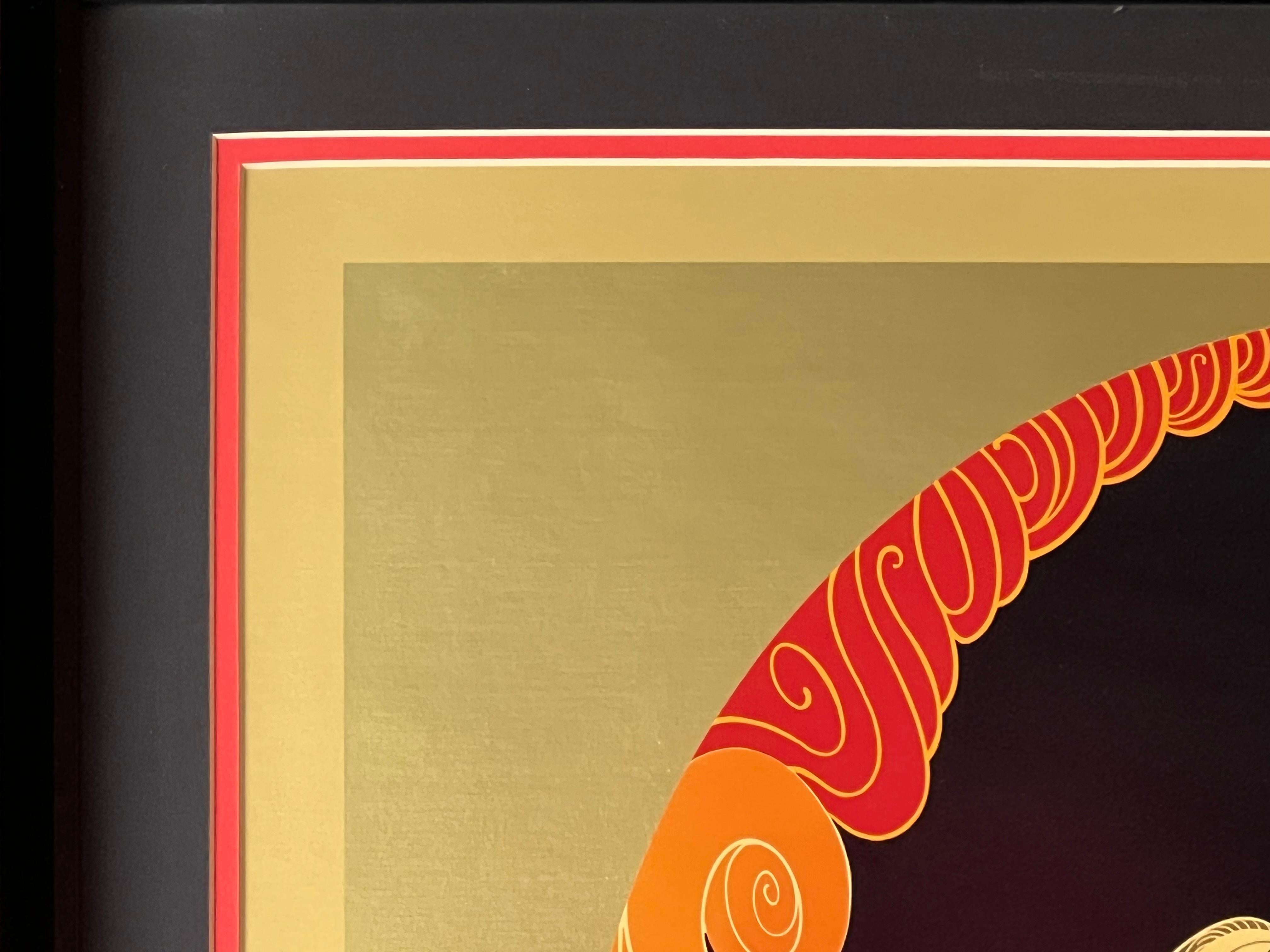 Lithographie Art Déco « L'Amour » d'Erte 2