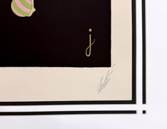 Letter J Serigraph from Alphabet Suite, Hand Signed, Edition OF 350, Framed