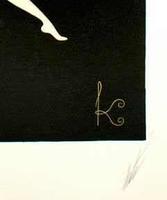 Letter "K" - Original Lithograph and Screen Print by Erté - 1976
