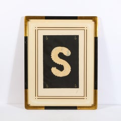 Buchstabe "S" aus Alphabet Suite (Signiert Erté)