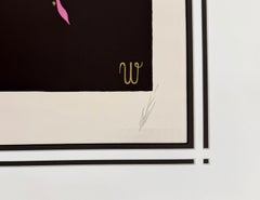 Letter W Serigraph from Alphabet Suite, Hand Signed, Edition OF 350, Framed